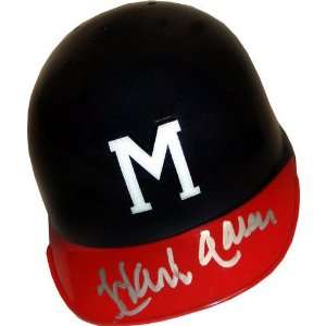   Milwaukee Braves Autographed Replica Mini Helmet