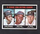 1967 Topps Baseball #239 KALINE & ROBINSON BATTING LEAD