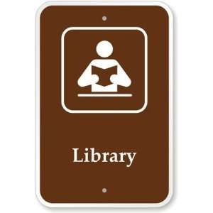  Library (with Graphic) Diamond Grade Sign, 18 x 12 