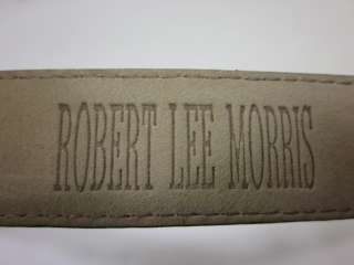 ROBERT LEE MORRIS Brown Lizard Skin Belt Sz S  