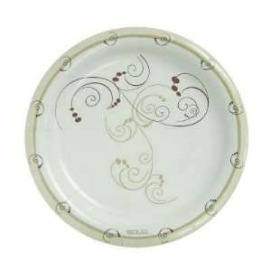   Clay Coated Round Paper Plates Symphony Design