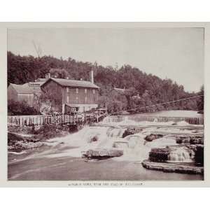  1893 Print Au Sable Ausable River Rapids New York Buel 