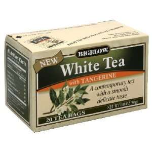 Bigelow White Tea with Tangerine Tea, 20 Count Boxes (Pack of 6 