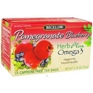  Bigelow Tea   Herb Plus Omega 3 Pomegranate Blueberry   18 