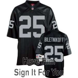 Fred Biletnikoff Oakland Raiders Personalized Autographed 