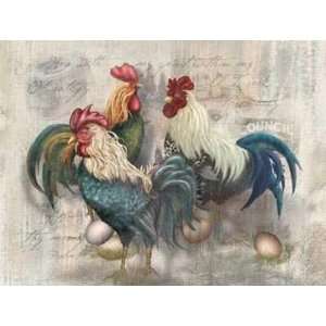 Rooster Trio (Canv)    Print