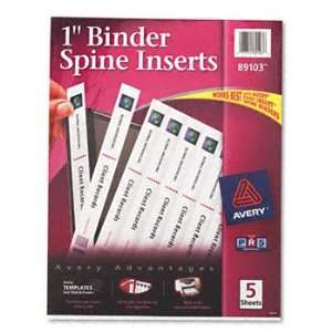  Custom Binder Spine Inserts, 1 Spine Width, 8 Inserts 