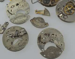   Antique Pocket Watch Plate Parts Steam Punk Hamilton Waltham Hampden