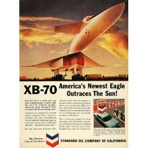  1965 Ad Standard Oil Co. California Plane Eagle XB 70 