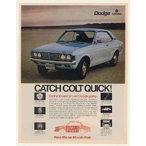   Dodge Colt 2 Door Catch Colt Quick Print Ad (47570)