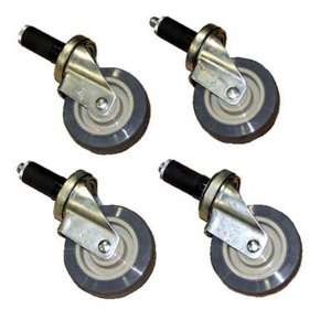 IHS WP CA 4 Piece Poly Casters for Work Platform, 4 Diameter, 1 1/4 