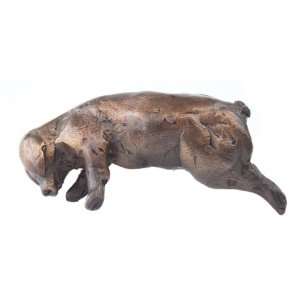  Paul Jenkins   Rolling Pig   Solid Bronze Sculpture