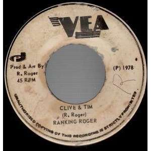   AND TIM 7 INCH (7 VINYL 45) JAMAICA VEA 1978 RANKING ROGER Music