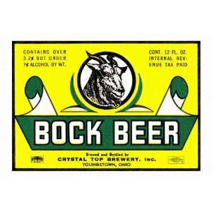 Bock Beer 20x30 poster 