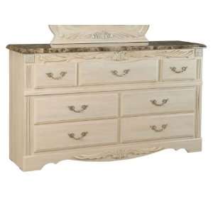  Rococo 7 Drawer Dresser In Creamy Finish by Standard Furniture 