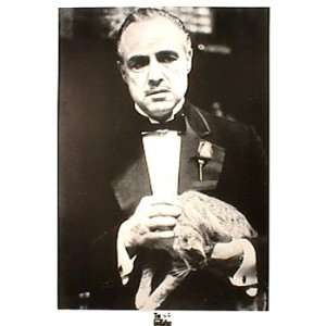  Godfather (Brando with Cat) Movie Poster Print   24 X 36 