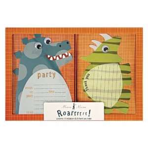 Dinosaur Party Invitations and Thank You Notes