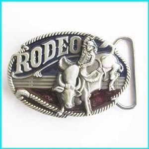 Bull Rider Western Style Rodeo Belt Buckle WT 084