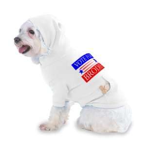  VOTE FOR BRODIE Hooded (Hoody) T Shirt with pocket for 