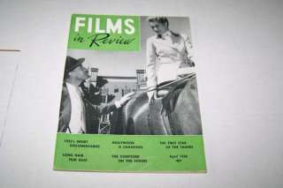 1956 FILMS IN REVIEW movie magazine GRACE KELLY  