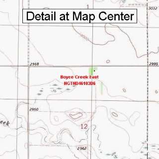 USGS Topographic Quadrangle Map   Boyce Creek East, North 
