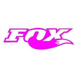 Fox Racing Logo with Tail 5 HOT PINK   Decal Sticker Racing for Cars 