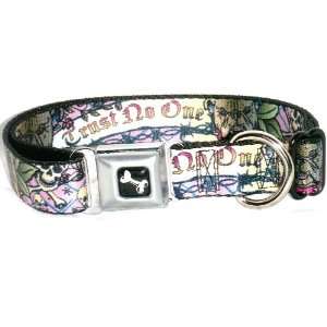  Buckle Down Trust No One Pink Large 15 26 Dog Collar 