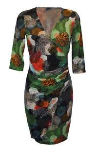   Zack Green Finger Spot Print Mini Wrap Dress BNWTs S/M & M/L RRP £48