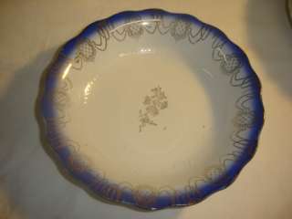 Flow blue STERLING CHINA large soup bowl 4  