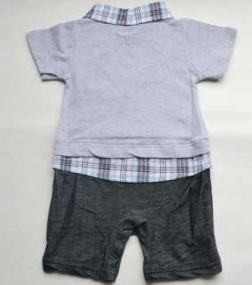Boy Baby Formal Suit Romper Pants 0 18M One piece Jumpsuit Clothes 