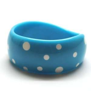  Polka Dots Fashion Bangle(Blue) 