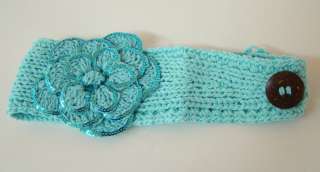 Exclusives Sequin Flower Sweater Headband~Many Colors 