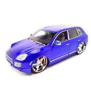  Porsche Cayenne Turbo Playerz 118 Blue Diecast Model 
