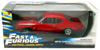 ERTL 118 FAST & FURIOUS 4 1970 CHEVY CHEVELLE SS RED  