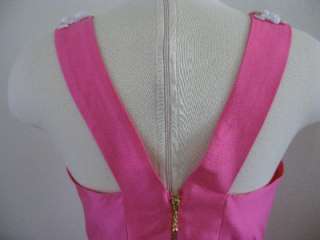 Kate Spade JANA V NECK DRESS PINK SILK BLEND SZ 6 $425 NWT  