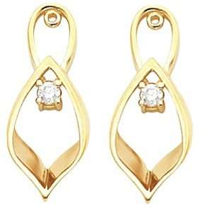    14K Yellow Gold Diamond Earring Jackets   0.16 Ct. Jewelry
