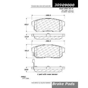  Centric Parts Rear StopTech Street Performance Brake Pads 