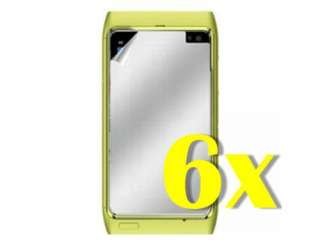 6x LCD MIRROR SCREEN PROTECTOR FILM GUARD FOR NOKIA N8  