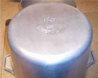 Mavin  Wagner Ware Magnalite Sidney -0- 4738-m 8 Qt Stock Pot w/ Lid Dutch  Oven Aluminu