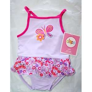  Infant Baby Girl One Piece Swimsuit Lilac Color Baby