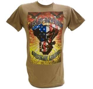 Harley Davidson Las Vegas Dealer Tee T Shirt TAN XL #BRAVA1  