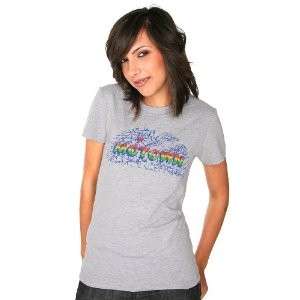 Motown Juniors Map Logo T Tee Shirt Heather Grey NWT  