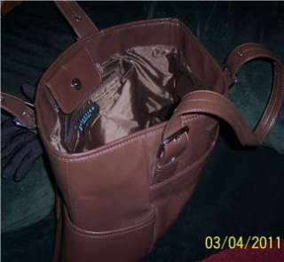   Cole Reaction Dark Brown Womens Handbag Portfolio Briefcase Tote