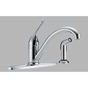 Delta Commercial 400LF HDF Single Handle Centerset Kitchen Faucet With 