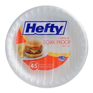  Hefty Everyday Soak Proof 8.875 Plates   45 ct Health 