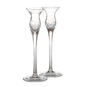  Waterford Crystal Yours Truly Candlestick Pair 9 Kitchen 