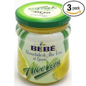Helios Fruit Spread Bebe Aloe Vera Lemon, 10.10 Ounce Glass Jar 