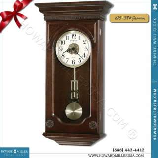 625384 Howard Miller 27 H. cherry Finish Quartz dual chime wall clock 