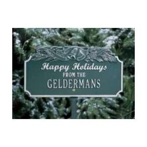  Whitehall Happy Holidays w/Bells Lawn Plaque (1165 WP 