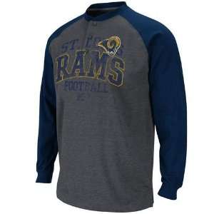  St. Louis Rams BSD Henley Long Sleeve Shirt Sports 